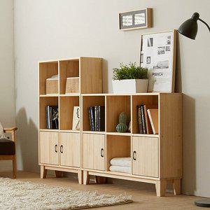 [NAMUDDL]쏘론 가로세로 원목 책장 1050_도어형 GM268C