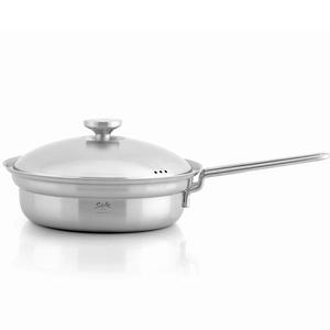 국산 크로벨 소울돔 통3중 인덕션겸용 스텐 편수전골냄비 22cm
