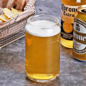 리비 캔모양 유리컵 500 홈카페 비어캔글라스 수입 맥주잔 아이스 커피잔