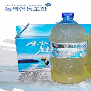 [생명의땅 전남]청정해역 천연미네랄 고소한 두부간수/100%신안천일염 간수 원액 2리터-두부제조업체 공급