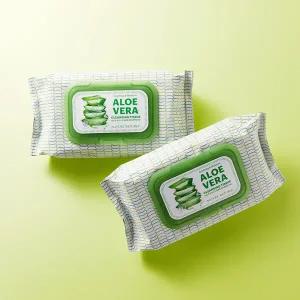 [네이처리퍼블릭] 1+1 수딩 앤 모이스처 알로에베라 클렌징 티슈 (총 160매)