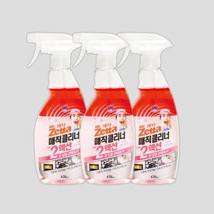 미스터제타 매직클리너 더블액션 470ml 3개(이중성분, 2배효과, 기름때, 찌든때)