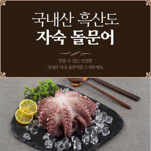 [기타]국내산 자연산 흑산도 문어 자숙 돌문어 스킨포장 한마리