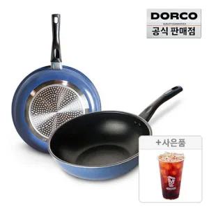 도루코 애쉬블루 IH 프라이팬 2종세트 (팬28+궁중28)