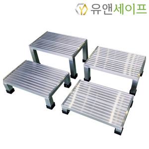알루미늄 키높이 발디딤대 계단발판 작업발판 안전 가벼운 국산 사다리 1단