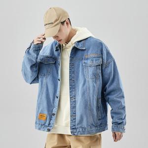 청자켓 워성 자켓 데님 오버핏 트러커 남성 간절기 점퍼