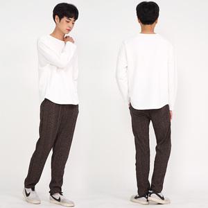 모자이크 남자 융털 겨울 기모 바지  