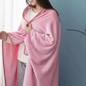 EROM 똑딱이 망토 담요 핑크 사무실 어깨