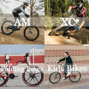 BUCKLOS MTB 에어 서스펜션 포크, 여행용 XC AM 100x15mm, 스루 액슬, 9mm QR 20 인치 접이식 어린이 자전