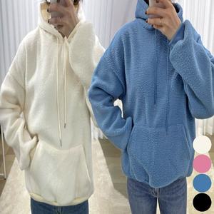 여성 뽀글이 플리스 후리스 후드티 겨울 상의