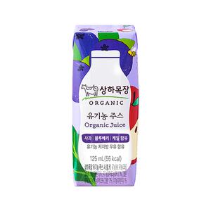 매일 상하목장 유기농주스 사과블루베리케일 팩음료 125ml x 15개