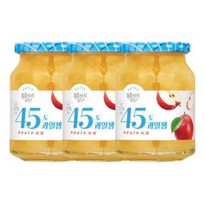 복음자리 45도 사과 과일 잼 저당 디저트 빵 350g 3개