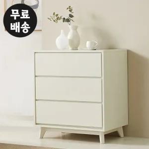레체 3단 서랍장 높은 안방 옷장 미니 서랍(800/크림)
