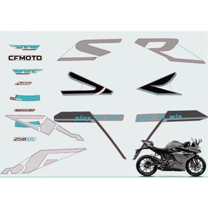CFMOTO 250SR 풀 카 데칼 라이트 스피드 시멘트 그레이 쉘 빅 램프 쉐이드 빅 보드 인쇄 SR 문자 스티커
