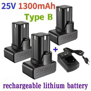 25V 13000mAh 핸드 전기 드릴 리튬 배터리 일반 도구 액세서리 스크루 드라이버