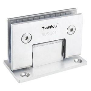 경첩 유리 접이식 90도 두꺼운 스테인레스 무딘 도어 클립 180도 304 스틸 검은
