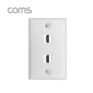 [셀러허브 패션][JHQRMB1N_4B]Coms HDMI F) 월 플레이트 2Port