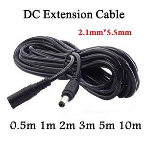 DC 12V 연장 전원 케이블 2.1mm5.5mm 0.5m 1m CCTV 카메라 라우터 LED 스트립용 코드