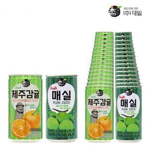 [MENPF84J_52EQ]대일 제주감귤+매실 혼합 x 175ml (각1