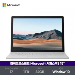 마이크로소프트 15 서피스북 3 Win10 i7 1TB 32G GTX1660Ti