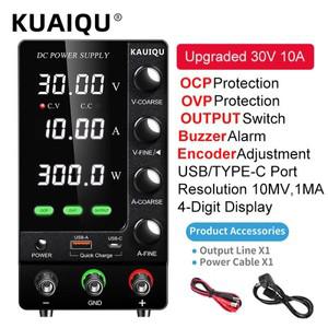 전원공급장치 KUAIQU 업그레이드된 SPSC3010 DC 전원 공급 장치 30V 10A OCP OVP 출력 스위치 인코더 조정