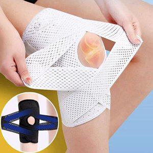 [셀러허브 1]8세대 이중 V스트랩 무릎보호대 관절 보호대 실리콘 보호패드 스프링지지대 장착