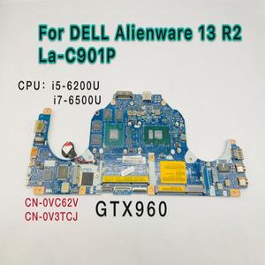 델 에일리언웨어 13 R2 노트북 마더보드, AAP01 LA-C901P I7-6500U GTX960M CN-0NHYX3, NHYX3 100% 작동,