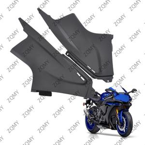 1 쌍 매트 블랙 오토바이 사이드 에어 덕트 커버 페어링 인서트 부품 Yamaha YZF R6 2003 2004 2005 플라스