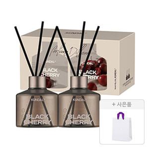 쿤달 시그니처 퍼퓸 디퓨저 세트 블랙체리(본품 200ml, 2개+섬유스틱, 10P)+증정(고급 쇼핑백, 1개)