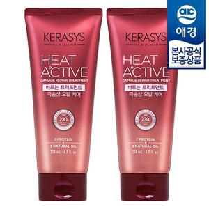 [애경] 케라시스 히트액티브 극손상용 바르는 트리트먼트 220ml x2개