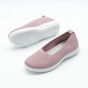 [디자이어로즈]여성 여름슬립온 3.5cm 끈없는운동화 니트단화