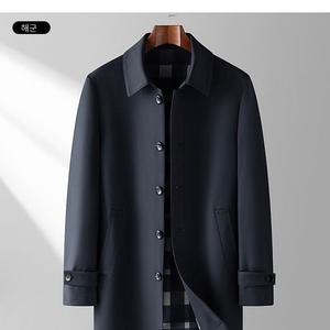 남자코트 하프 코트 봄가을 중장년 빅사이즈 루즈핏 캐주얼 재킷 오버사이즈 칼라 자켓 원템3