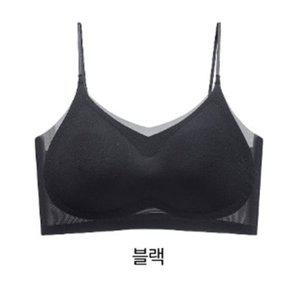 [옷자락]여성용 무봉제 쿨링 노와이어 여름 스킨 브라
