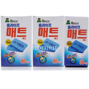 산도깨비 홈라이프 매트 150매입 전자모기향 모기약 모기퇴치 해충퇴치기