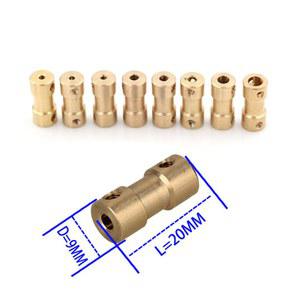 4mm 커플러 렌치 커플링 모터 5mm 황동 3mm 전송 커넥터 17mm 나사 3mm 2mm 샤프트 리지드 35mm