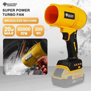 전기 여신 브러시리스 무선 전기 공기 송풍기 터보 제트 팬 Dewalt 배터리 용 휴대용 먼지 불어 전동 공구