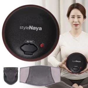 굿스톤 돌찜질기 충전식 복부 배 돌뜸 전기 온열 찜질기 + 전용복대 SN-188