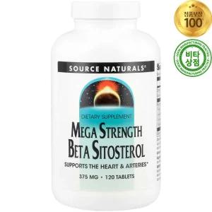 소스내추럴스 메가 스트렝스 베타 시토스테롤 375mg 120정 Mega Strength Beta Sitosterol