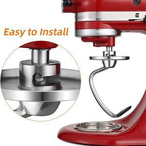 KitchenAid 4.5-5 쿼트 틸트 헤드 스탠드 믹서, 교체 부품 빵 후크 E용 스테인레스 스틸 반죽 후크 부착 장