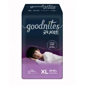 굿나이트 공용 특대형 14매 X 1EA (XL,40~60kg)/어린이기저귀,하기스,밤기저귀)