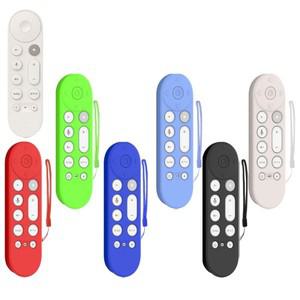 실리콘 리모컨 커버 Google TV 스트리머 4K 2024 음성 용 스크래치 방지 원격 보호 케이스