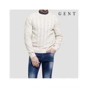 겐트옴므 남성용 7G 양두 꽈배기 라운드 니트GK7308C 223513