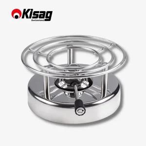스위스 Kisag 키삭 가스 화로 실버 휴대용 캠핑용 미니 스토브