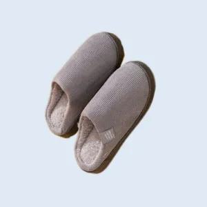 [모노무드]양털슬리퍼그레이(남성)270MM MNO 좋은 품질 270mm 캐주얼 털실내화 겨울털슬리퍼 거실화 소음방