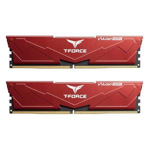 팀그룹 티포스 벌칸 DDR5 64GB(2x32GB) 6000MHz(PC5-48000) CL38 인텔 XMP 3.0 및 AMD 엑스포 호환 데스크톱 메모리 모듈 램 레드 FLRD564G6000HC38ADC01