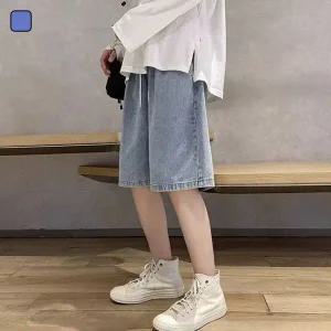 [하프클럽/]여름 남자 루즈핏 빈티지 스트릿 데님 반바지 DMS-JEH-SDD230