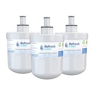 삼성 아쿠아 퓨어 플러스 DA29-00003G, DA29-00003A, DA2900002B, DA29003F, DA290002F, HAFCU1, HAFIN2 및 워터드롭 WD-DA29-00003G 냉장고 정수 필터 교체(3팩)