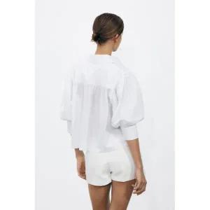 [국내] 자라 ZARA WOMAN COLLECTION 포플린 벌룬 슬리브 셔츠 - 화이트 2731/082/250 5346960