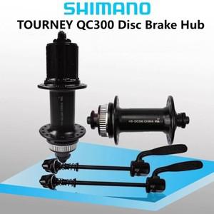시마노 QC300 MTB 허브 32H 센터락 디스크 QR 베어링 8/9/10단 카세트 호환 앞/뒤/페어 옵션