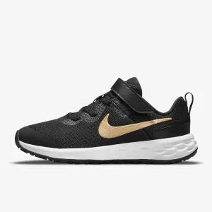 [Nike 국내매장판] 나이키 레볼루션 6 검정 블랙 찍찍이 가벼운 운동화 DD1095-002
